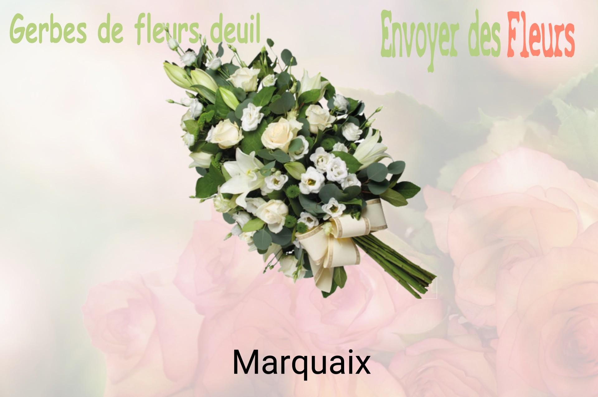 Gerbe de fleurs de deuil livrée à Marquaix